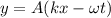 y=A(kx-\omega t)