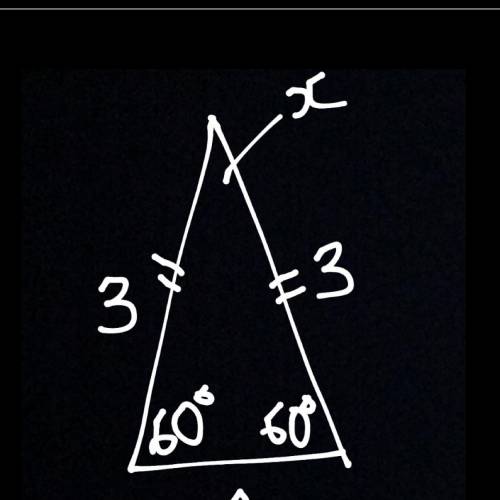 Suppose a triangle has two sides of length 2 and 3 and hat angle between these two sides is 60. what