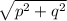 \sqrt{p^2+q^2}