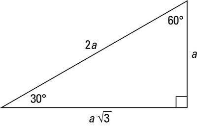 Which triangle is a 30°-60°-90° triangle?