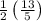 \frac{1}{2}\left(\frac{13}{5}\right)