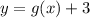 y=g(x)+3