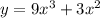 y=9x^3+3x^2