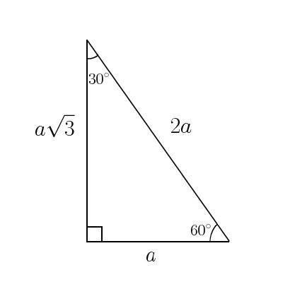 30°-60°-90° special triangle. how do i solve?