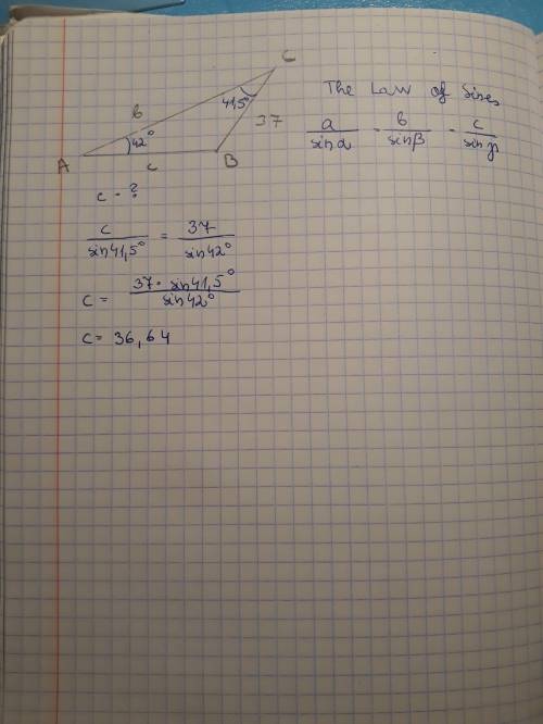 Brainliest answer to first !  use the law of sines to find the length of side c answers in pic