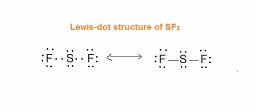 Draw the lewis structure of sf2 showing all lone pairs.