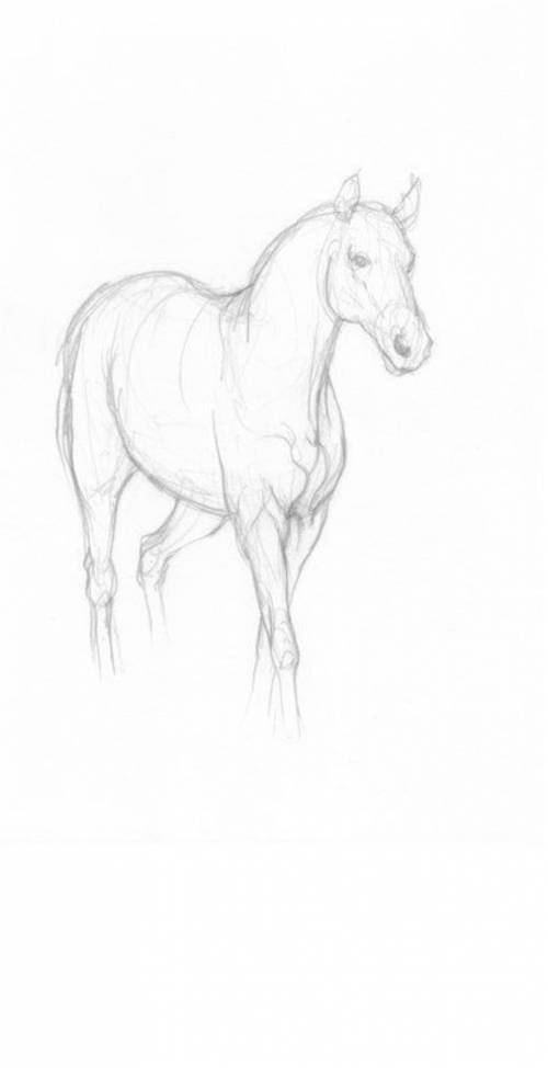 How the heck do u draw a   if you could insert a drawing of a horse that you made that would be awes