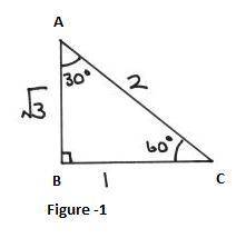 Evaluate tan 30° without using a calculator by using ratios in a reference triangle.  explain!