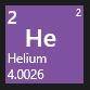 According to the periodic table, the average atomic mass of helium is a) 2 amu. b) 2.0026 amu. c) 4.
