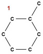 How do you draw the electronic dot diagram for methylcyclohexane?