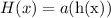 H(x)=a (\text{h(x)})