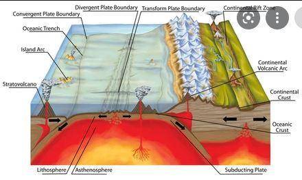 According to the theory of plate tectonics,  a. the lithosphere is divided into plates b. the asthen
