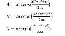 Triangle abc has side lengths:  √6, √2, and 2√2 units. the measures of the angles of the triangle wo