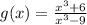 g(x)=\frac{x^3+6}{x^3-9}