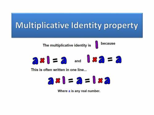 Which equation demonstrates the multiplicative identity property?   +5i)+0=-3+5i  +5i)(1)=-3+5i  ++5