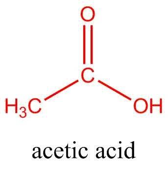 This is the chemical formula for acetic acid (the chemical that gives the sharp taste to vinegar):