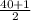 \frac{40+1}{2}