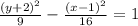 \frac{(y+2)^2}{9} -\frac{(x-1)^2}{16} =1