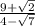 \frac{9+\sqrt{2}}{4-\sqrt{7}}