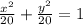 \frac{x^2}{20}+\frac{y^2}{20}=1