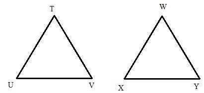 Assume that tuv=wxy which of the following congruence statements are correct