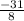 \frac{-31}{8}