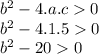 b^2-4.a.c 0\\b^2-4.1.50\\b^2-200