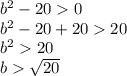 b^2-200\\b^2-20+2020\\b^220\\b\sqrt{20}
