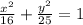 \frac{ x^{2} }{16} + \frac{ y^{2} }{25} =1