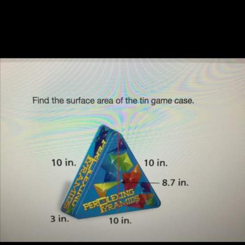 Surface area of the triangle game case