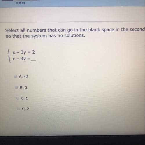 What numbers can go into the second equation to make it have “no solution”