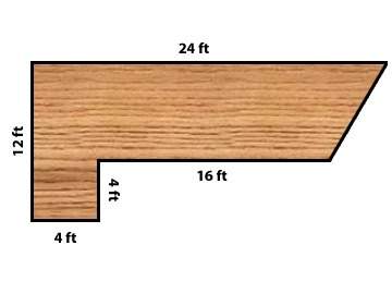 You are building a deck on the back of your house. you need to find the area so you know the cost of