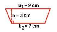 Find the area of both of these trapeziods using the formula (b1 + b2) • h ÷ 2.  calculat