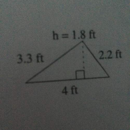 Just in case you can't see h = 1.8ft left side 3.3 right side 2.2 and bottom 4. can somebody plz fin