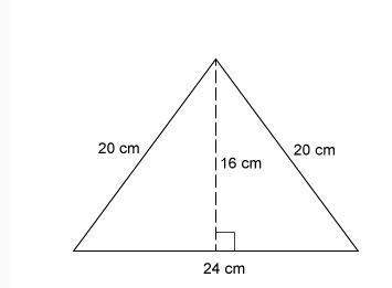 Which pair is base and corresponding height for the triangle a. b = 24 cm and h = 20 cm&lt;