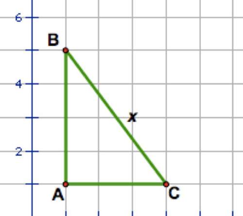 What is the area of the triangle shown?  a) 5  b) 6  c) 12  d) 30