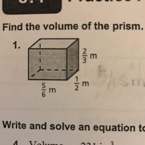 Can someone tell me what the volume is? it is question #1