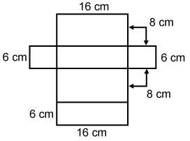 The figure is the net for a rectangular prism. what is the surface area of the rectangul