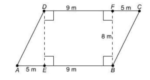 (worth 20 points answer asap) what is the area of this parallelogram?  a) 40