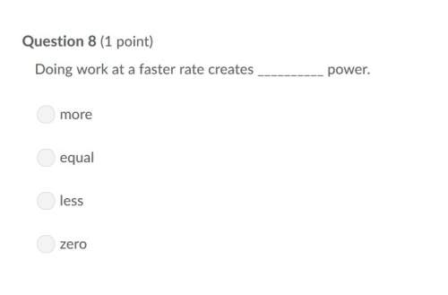 Correct answer only !  doing work at a faster rate creates power.
