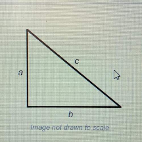 the triangle above has sides a, b, and c. given that the measurements of a = 3 m, b = 4