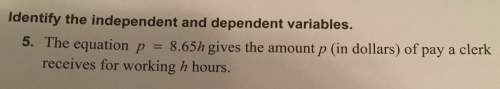 How do i find the independent, (x),&amp; the dependent, (y), variable?