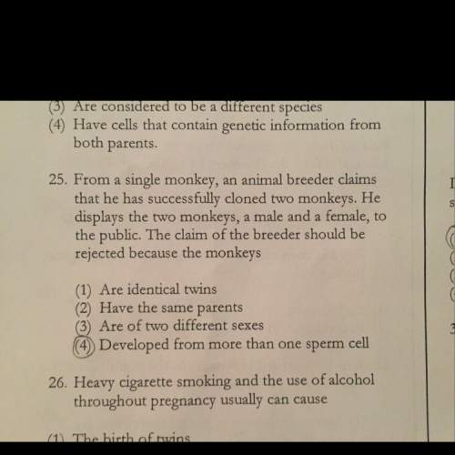 The correct answer to number 25 is 3 ! why is it correct ? explain why