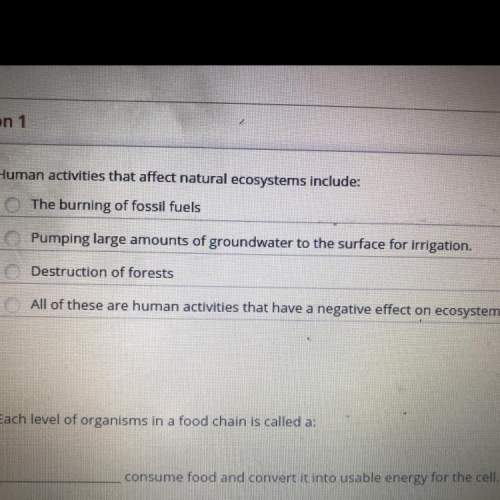 Human activities that affect natural ecosystems include: