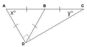 Which fact would you to solve for x in the diagram shown?  a) angles in an equilateral triang