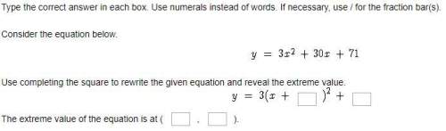 Consider the equation below. y=3x^2+30x+71