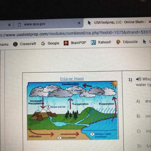 Which of these will add more water to the atmosphere during the water cycle ?  a) drough