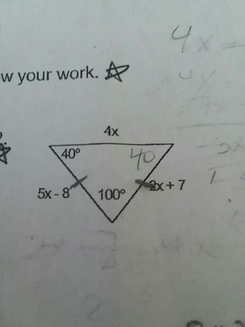 How do you find x for this triangle?