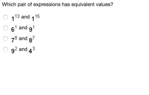 Which pair of expressions has equivalent values?