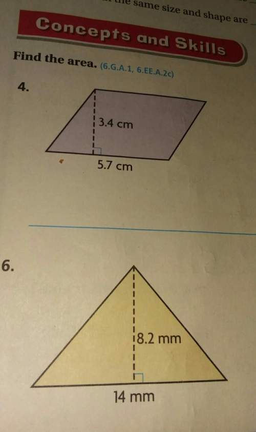 How do you do this 2 problems me its a picture find the area thabk